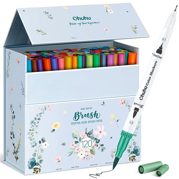 Markers OHUHU Aqua Brush Marker 120 pcs .