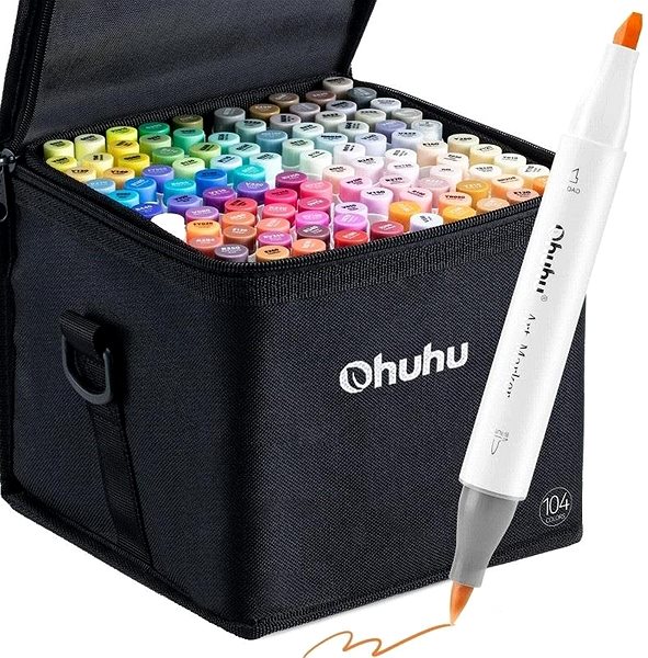 OHUHU double-sided Brush Chisel 104 pcs + blender .
