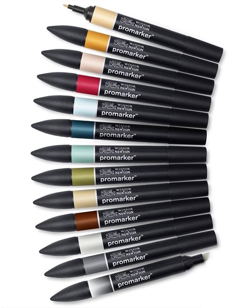 Markers WINSOR NEWTON double-sided Fine Chisel 12+1 pcs Manga expansion 2 .