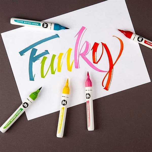 Markers MOLOTOW Aqua colour Brush 12 pcs basic A .
