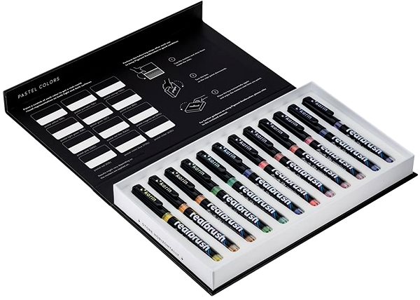 Fixy KARIN RealBrush Pigment 12 ks Pastel Colors ...