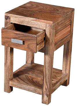 Éjjeliszekrény Peter Sheesham Wood Handmade ...