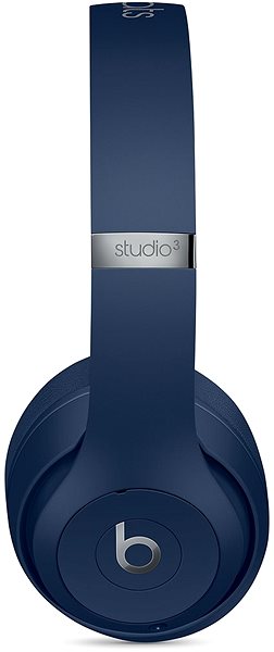 Bezdrôtové slúchadlá Beats Studio3 Wireless – modré Bočný pohľad