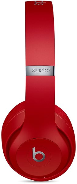 Kabellose Kopfhörer Beats Studio3 Wireless - Rot Seitlicher Anblick