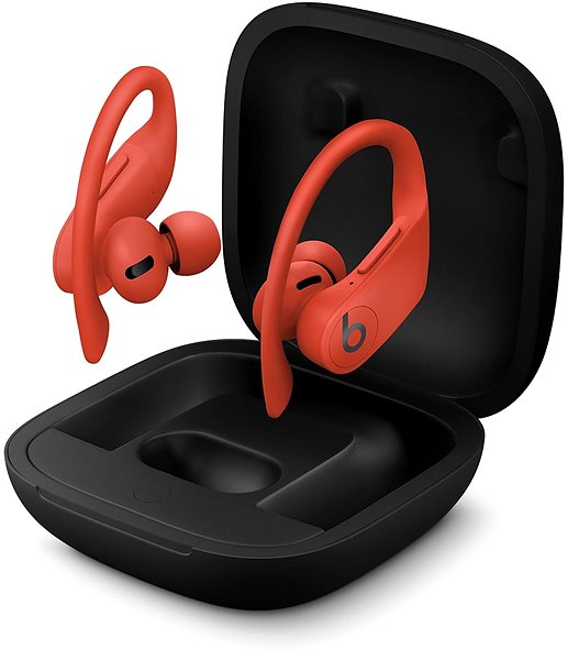 Kabellose Kopfhörer Beats PowerBeats Pro rot Seitlicher Anblick