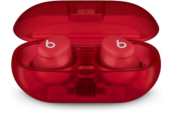 Vezeték nélküli fül-/fejhallgató Beats Solo Buds Transparent Red ...