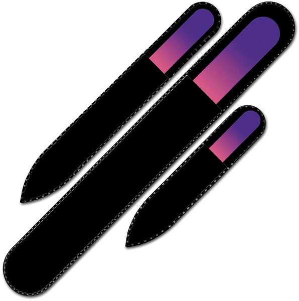 Nail file Mont Bleu Set of 3 coloured glass nail files R-BMS01.