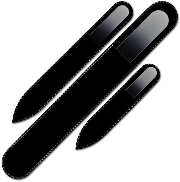 Mont Bleu Set of 3 coloured glass nail files R-BMS12 nail file.