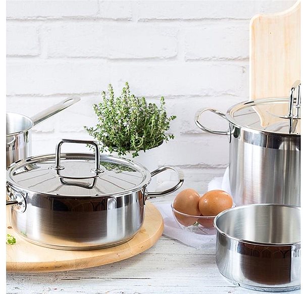 Pot Monix Professional stainless steel casserole 2,5l ...