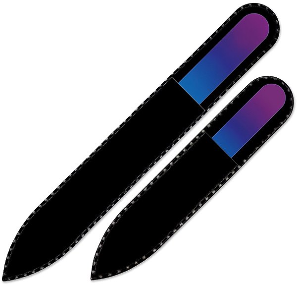 Mont Bleu R-MS03 set of 2 coloured glass nail files.