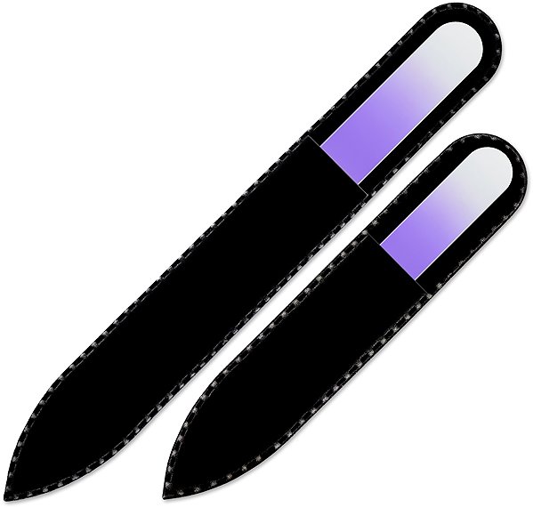 Mont Bleu R-MS06 set of 2 coloured glass nail files.