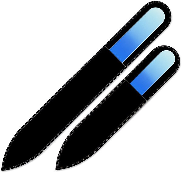 Mont Bleu R-MS10 set of 2 coloured glass nail files.