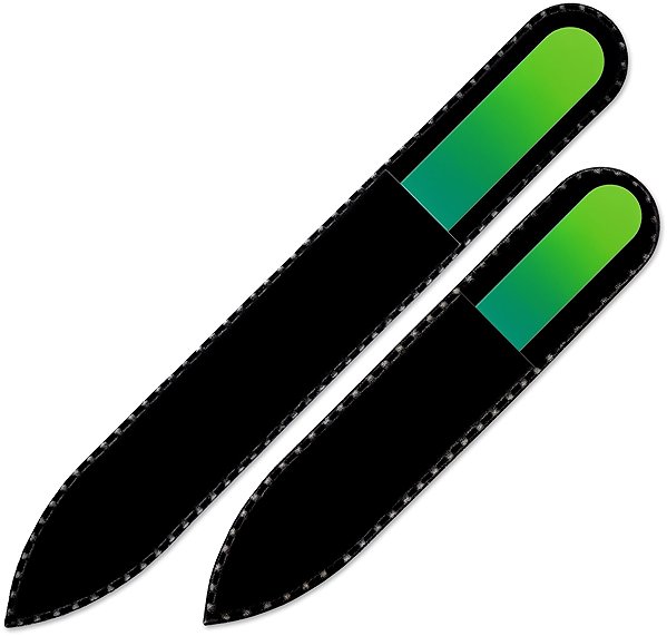 Mont Bleu R-MS14 set of 2 coloured glass files nail file.