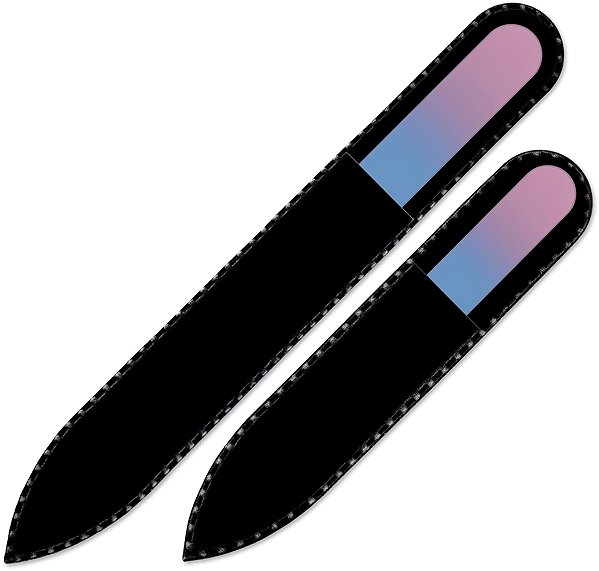 Mont Bleu R-MS18 set of 2 coloured glass nail files.