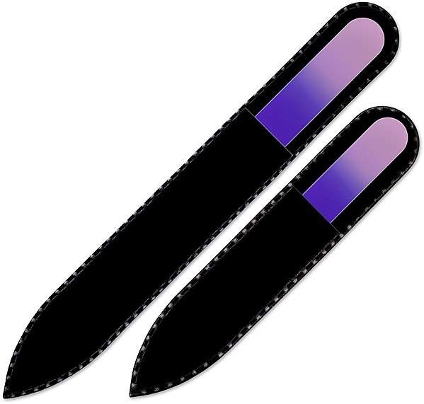 Mont Bleu R-MS22 set of 2 coloured glass files.