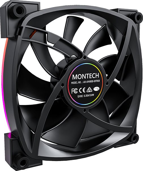 PC Fan Montech AX140 PWM Black ...