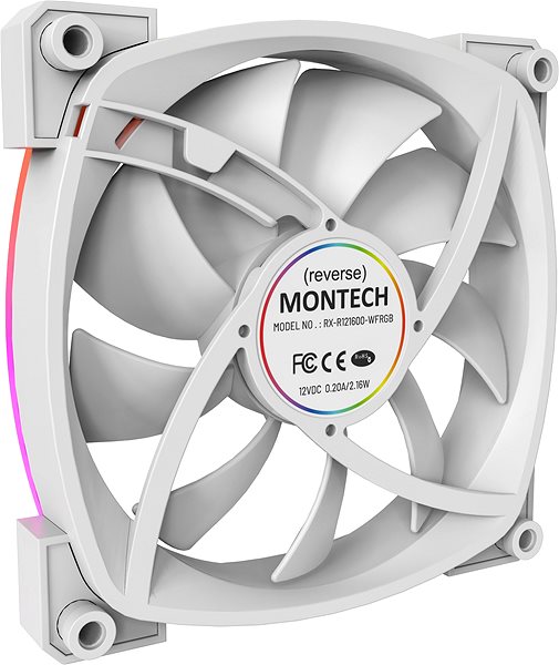 Ventilátor do PC Montech RX120 PWM White ...