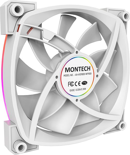 Ventilátor do PC Montech AX120 PWM White ...