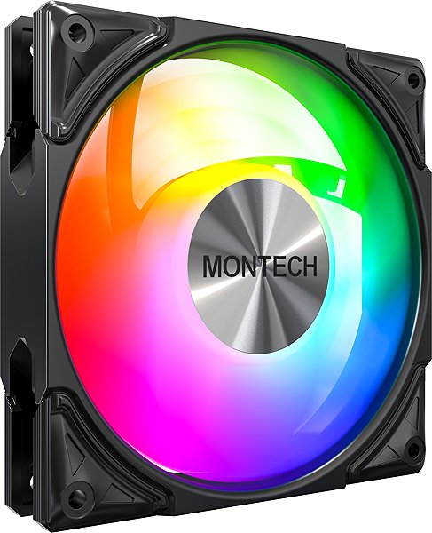PC Fan Montech METAL PRO 12 ARGB PWM Black ...