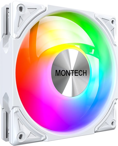 PC Fan Montech METAL PRO 12 ARGB PWM White ...