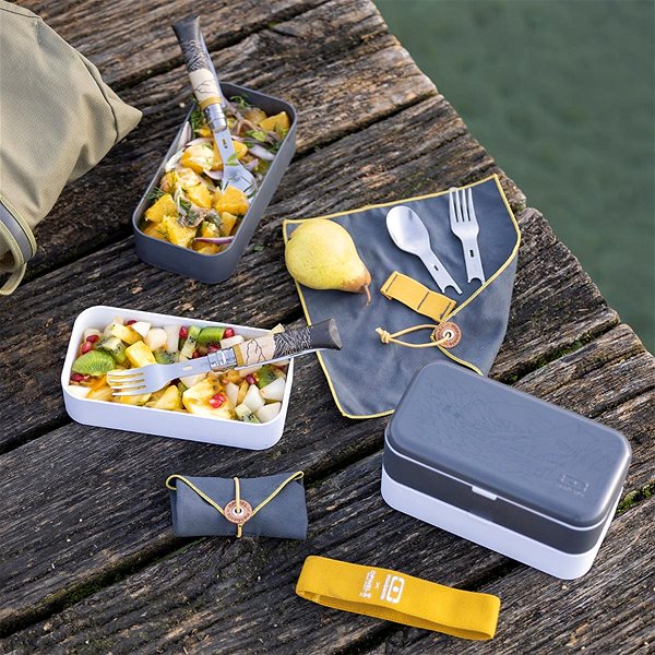 Snack Box MonBento and Opinel Snack set with cutlery and coaster Original + Picnic ...
