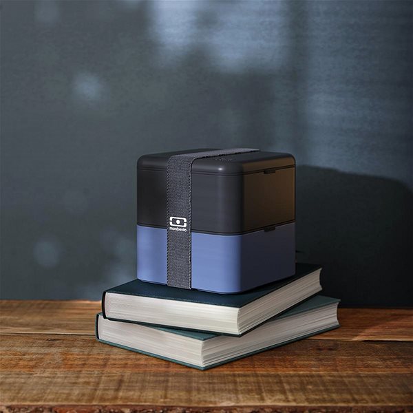 Snack Box MonBento Snack bento box Square Midnight Onyx ...