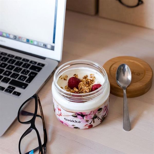 Snack Box Quokka Glass Food Container Deli Dark Flowers ...