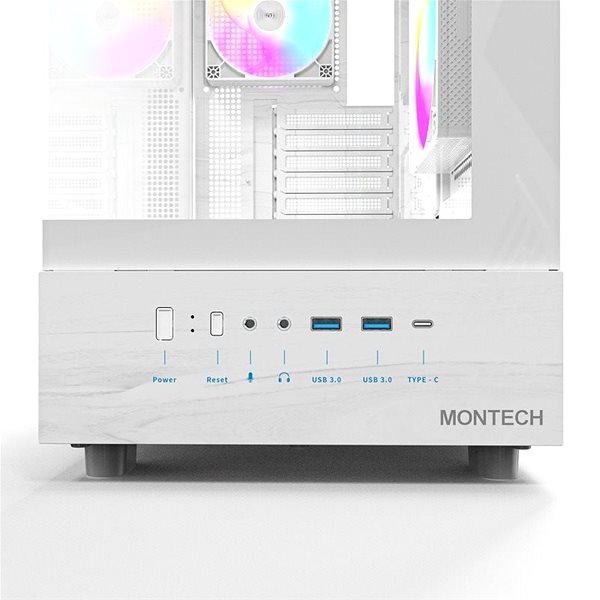 Számítógépház Montech XR White ...