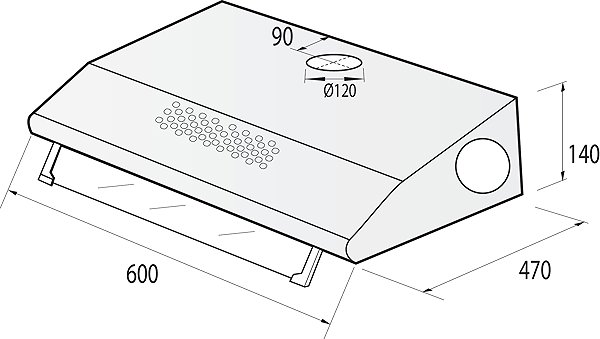 Extractor Hood MORA OP 632 W Technical draft