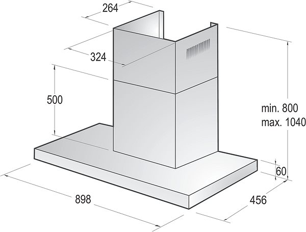 Extractor Hood MORA OK 997 GX Technical draft