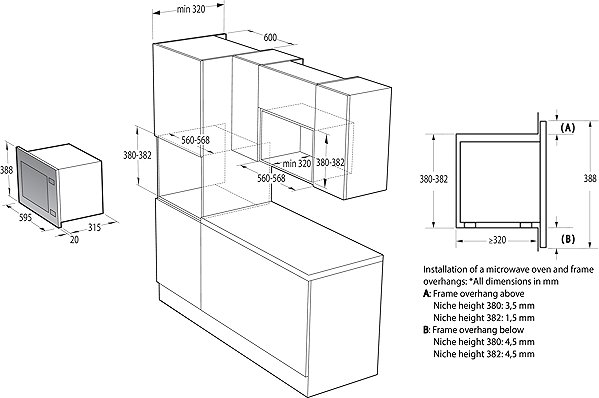 Microwave MORA VMT 125 X Technical draft