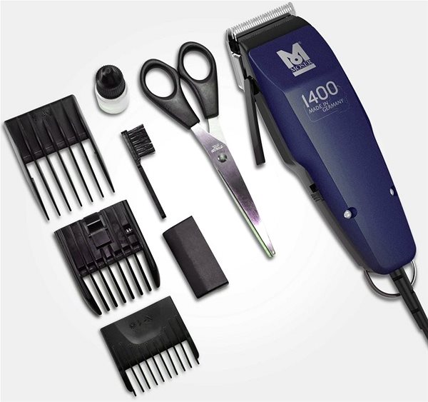 Trimmer Moser 1406-0452 BLUE Edition Package content