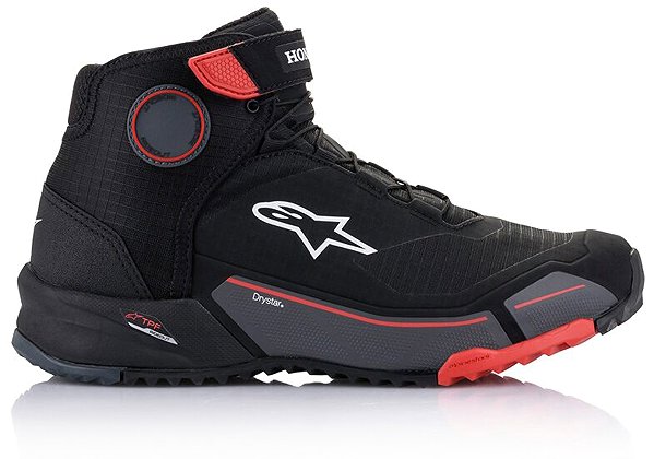 ALPINESTARS CR-X DRYSTAR HONDA collection boots, black/red/grey, 2025, size 41.