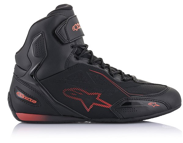Motoros csizma ALPINESTARS FASTER-3 DRYSTAR, fekete/piros fluo, 2025, 40,5-es méret ...