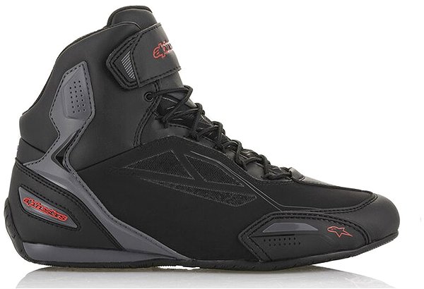 Boty na motorku ALPINESTARS boty FASTER-3 DRYSTAR, černé/šedé/červené, vel. 46 ...