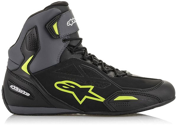 Motoros csizma ALPINESTARS FASTER-3 DRYSTAR, fekete/szürke/sárga fluo, 2025, 38-as méret ...