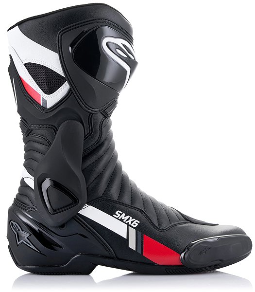 Motoros csizma ALPINESTARS S-MX 6, fekete/fehér/szürke/piros, 2024, mérete 38 ...