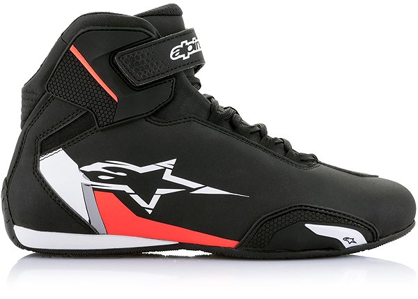 Motoros csizma ALPINESTARS SEKTOR, fekete/fehér/fluo piros, 2025, 39-es méret ...