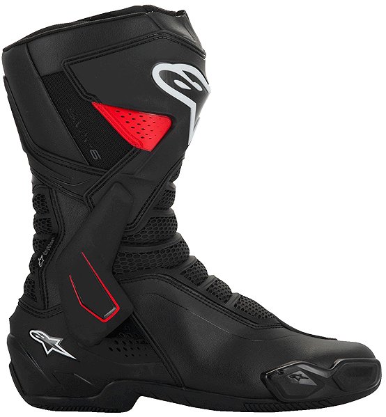 ALPINESTARS SMX-6 V2 DRYSTAR boots, black/red, 2025, size 47.