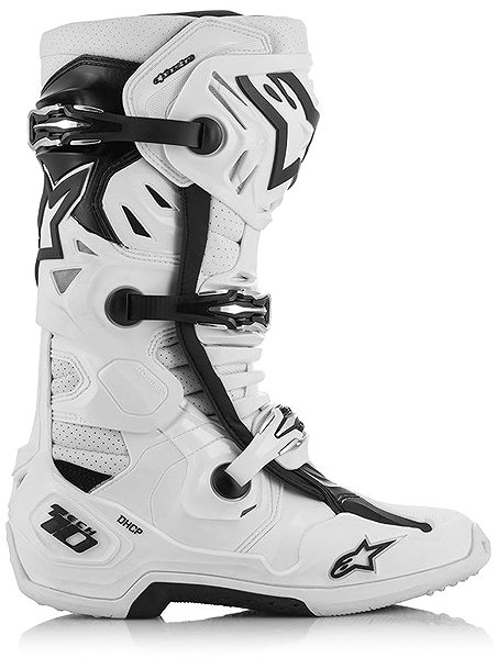 ALPINESTARS TECH 10 SUPERVENTED boots, perforated, white, 2025, size 42.