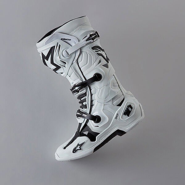 ALPINESTARS TECH 10 motorcycle boots, white, 2025, size 42.