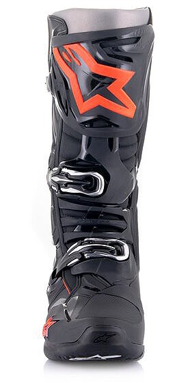 Motoros csizma ALPINESTARS TECH 10, fekete/piros fluo/szürke, 2025, 48-as méret ...