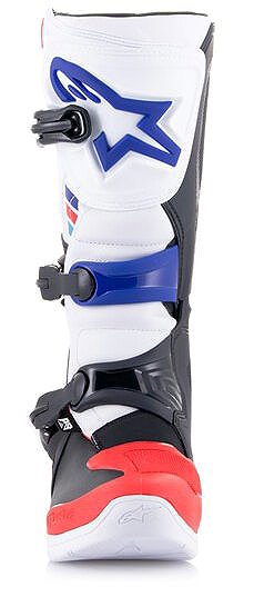 Motoros csizma ALPINESTARS TECH 3, fehér/fekete/kék/piros, 2025, mérete 43 ...