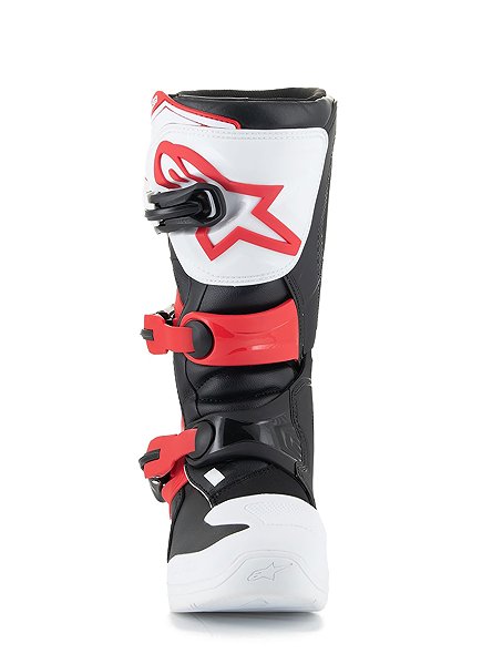 ALPINESTARS TECH 3S YOUTH boots, kids', white/black/red, 2025, size 37.