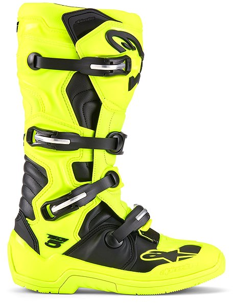 ALPINESTARS TECH 5 boots, fluo yellow/black, 2025, size 43.