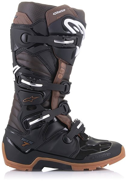 Motoros csizma Alpinestars TECH 7 Enduro Csizma, fekete/ sötétbarna, 2025, mérete 42 ...