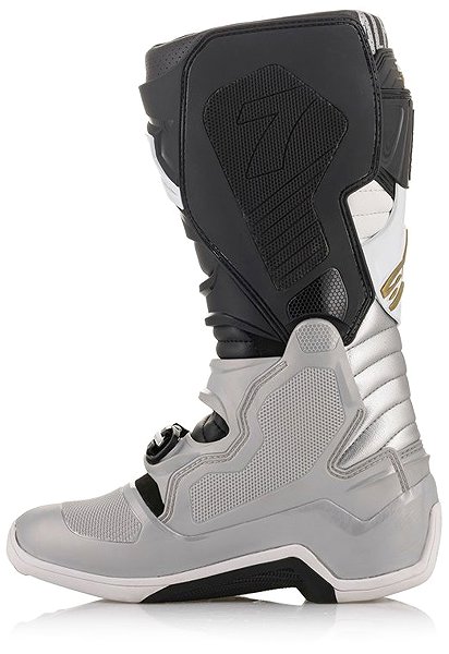 Boty na motorku ALPINESTARS boty TECH 7, černé/stříbrné/bílé/zlaté, 2024, vel. 44,5 ...