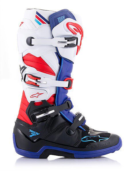 Motoros csizma Alpinestars TECH 7 Csizma, fekete/ sötétkék/ piros/ fehér, 2024, mérete 48 ...
