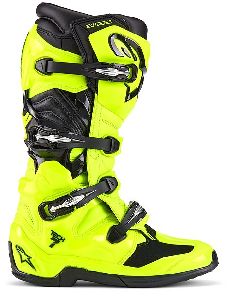 Motoros csizma Alpinestars TECH 7 Csizma, fluo sárga/ fekete, 2025, mérete 38 ...