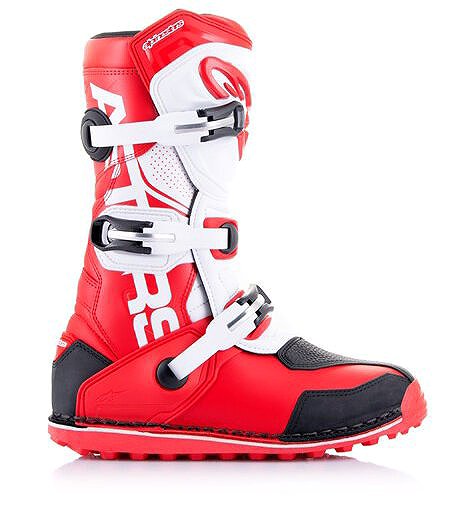 Topánky na motorku ALPINESTARS topánky TECH TRIAL, biele/červené fluo/čierne, 2025, veľ. 38 ...